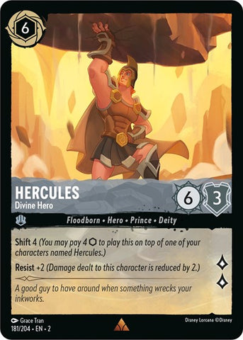 Hercules - Divine Hero - Cold Foil (Rise of the Floodborn)(2-181/204)(R)