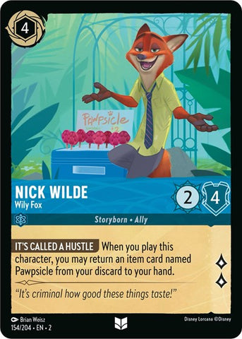 Nick Wilde - Wily Fox - Cold Foil (Rise of the Floodborn)(2-154/204)(U)