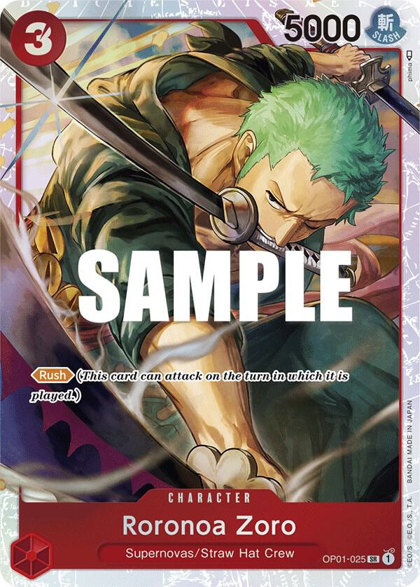 Roronoa Zoro - OP01-025 [Ultra Deck: The Three Captains] [Foil] (One Piece Promotion Cards)(OP01-025)(SR)