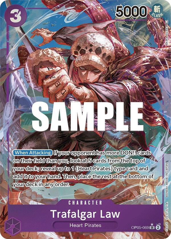 Trafalgar Law - Alternate Art (069) - Foil (Awakening of the New Era)(OP05-069)(SR)