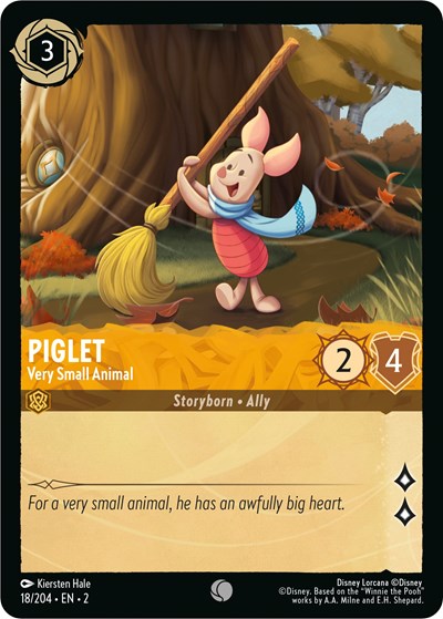 Piglet - Very Small Animal - Cold Foil (Rise of the Floodborn)(2-018/204)(C)