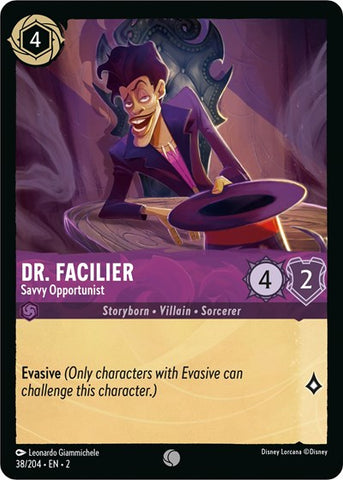 Dr. Facilier - Savvy Opportunist - Cold Foil (Rise of the Floodborn)(2-038/204)(C)