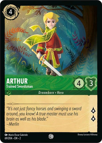 Arthur - Trained Swordsman - Cold Foil (Rise of the Floodborn)(2-069/204)(C)