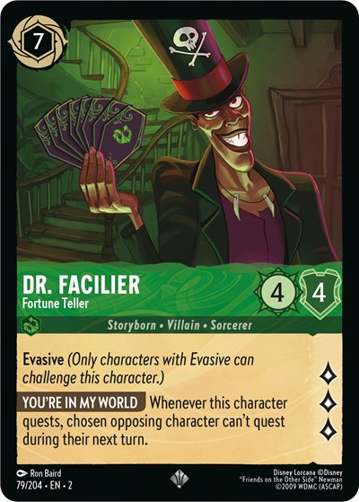 Dr. Facilier - Fortune Teller (Rise of the Floodborn)(2-079/204)(SR)