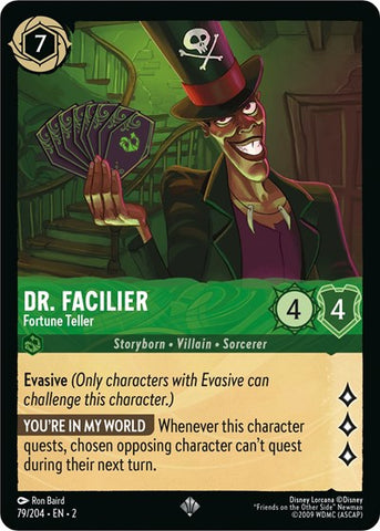 Dr. Facilier - Fortune Teller - Cold Foil (Rise of the Floodborn)(2-079/204)(SR)