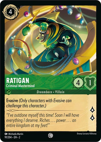 Ratigan - Criminal Mastermind - Cold Foil (Rise of the Floodborn)(2-091/204)(C)