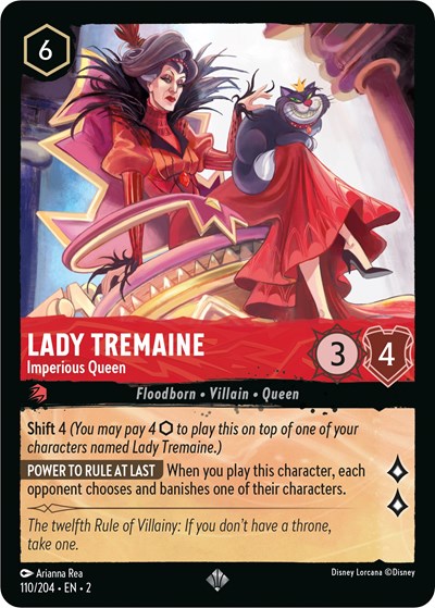 Lady Tremaine - Imperious Queen - Cold Foil (Rise of the Floodborn)(2-110/204)(SR)