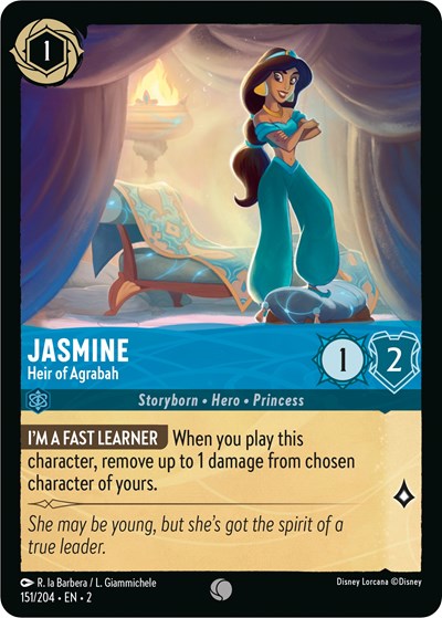 Jasmine - Heir of Agrabah - Cold Foil (Rise of the Floodborn)(2-151/204)(C)