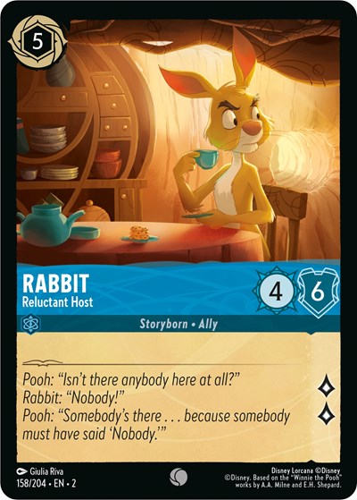 Rabbit - Reluctant Host - Cold Foil (Rise of the Floodborn)(2-158/204)(C)
