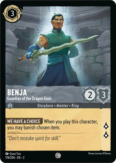 Benja - Guardian of the Dragon Gem - Cold Foil (Rise of the Floodborn)(2-174/204)(C)