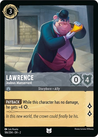 Lawrence - Jealous Manservant - Cold Foil (Rise of the Floodborn)(2-186/204)(U)
