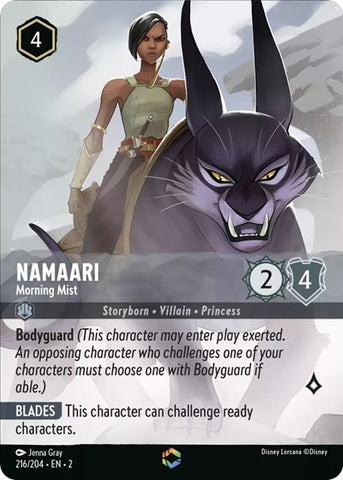 Namaari - Morning Mist (Enchanted) - Holofoil (Rise of the Floodborn)(2-216/204)(E)