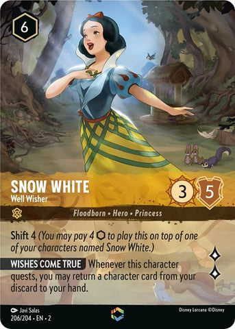 Snow White - Well Wisher (Enchanted) - Holofoil (Rise of the Floodborn)(2-206/204)(E)