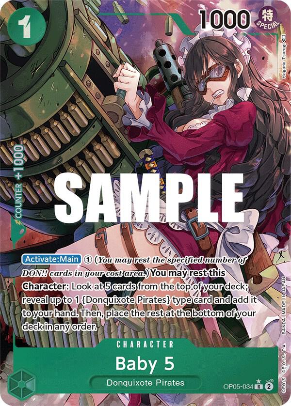 Baby 5 (034) - Alternate Art - Foil (Awakening of the New Era)(OP05-034)(R)