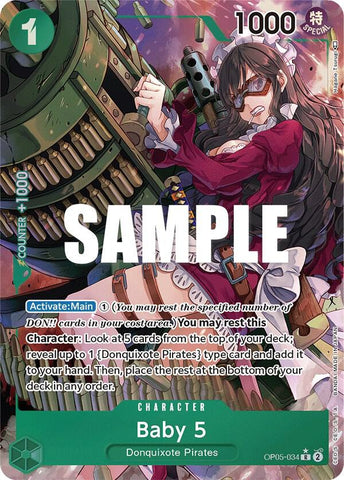 Baby 5 (034) - Alternate Art - Foil (Awakening of the New Era)(OP05-034)(R)