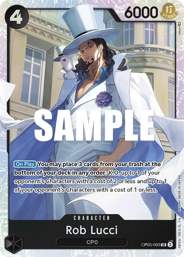 Rob Lucci (093) - Foil (Awakening of the New Era)(OP05-093)(SR)