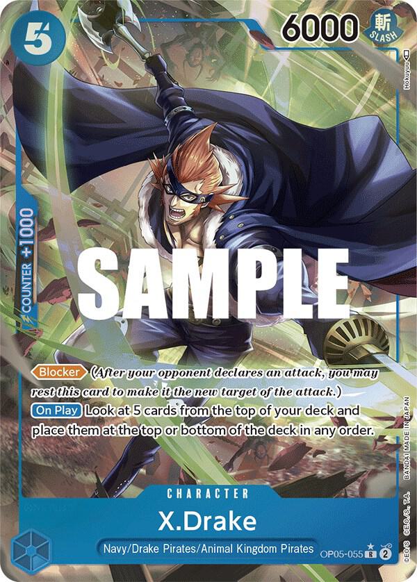 X.Drake - Alternate Art - Foil (Awakening of the New Era)(OP05-055)(R)