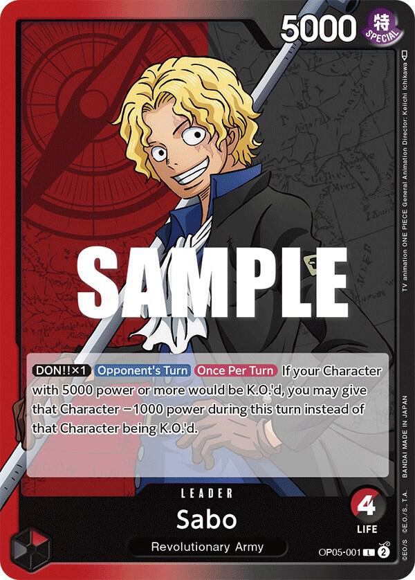 Sabo (001) (Awakening of the New Era)(OP05-001)(L)