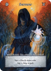 Sorcerer - Foil (Box Topper) (Alpha)(EL)
