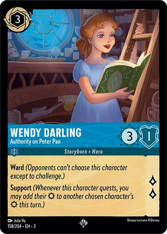 Wendy Darling - Authority on Peter Pan - Cold Foil (Into the Inklands)(3-158/204)(SR)