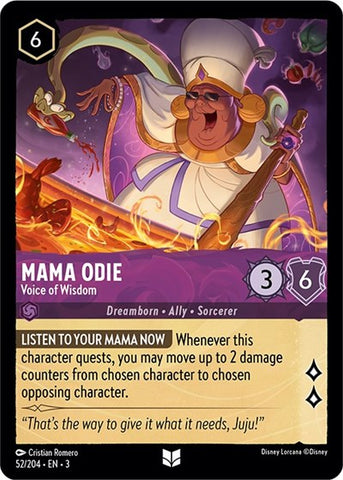 Mama Odie - Voice of Wisdom - Cold Foil (Into the Inklands)(3-052/204)(U)