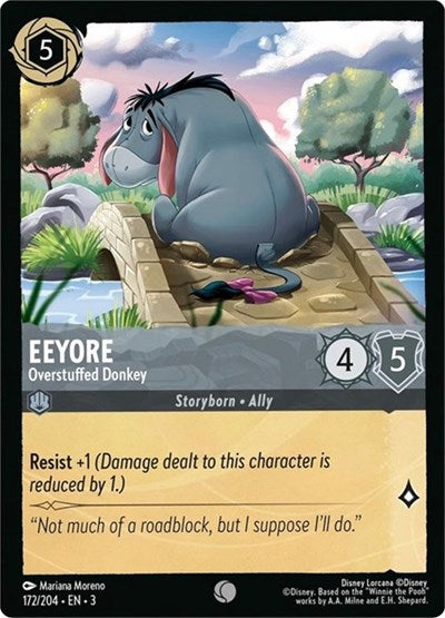 Eeyore - Overstuffed Donkey - Cold Foil (Into the Inklands)(3-172/204)(C)