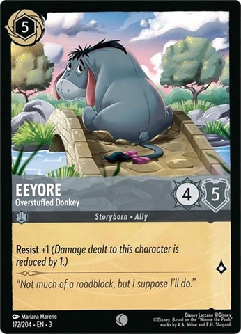 Eeyore - Overstuffed Donkey - Cold Foil (Into the Inklands)(3-172/204)(C)