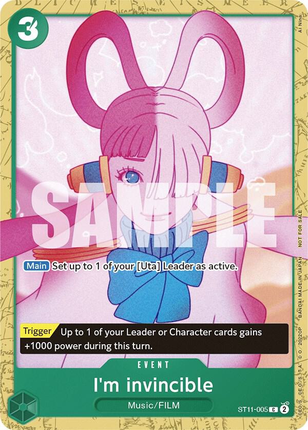 I'm invincible [Starter Deck 11: Uta Deck Battle] (One Piece Promotion Cards)(ST11-005)(C)