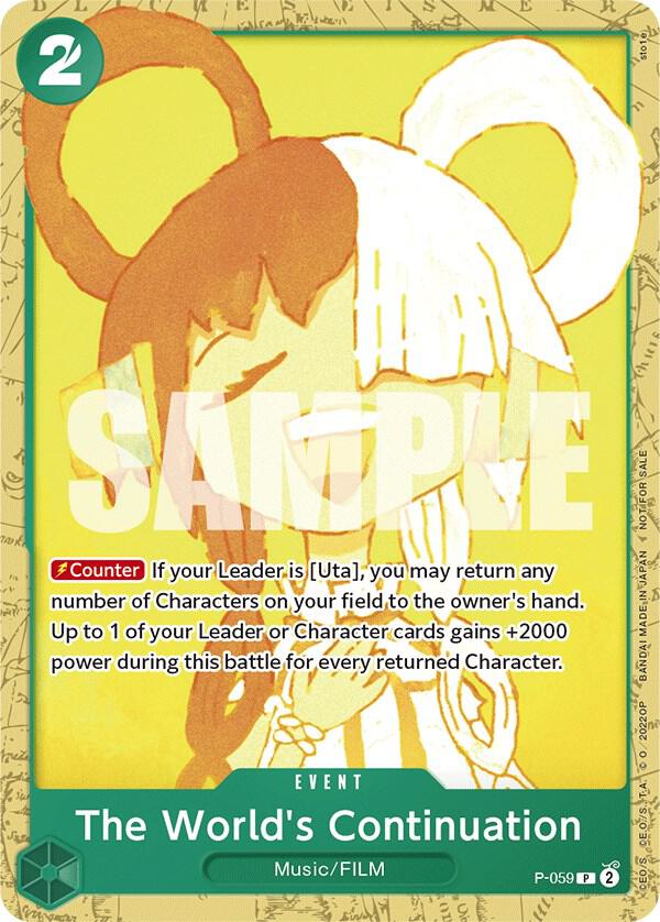 The World's Continuation [Starter Deck 11: Uta Deck Battle] (One Piece Promotion Cards)(P-059)(PR)