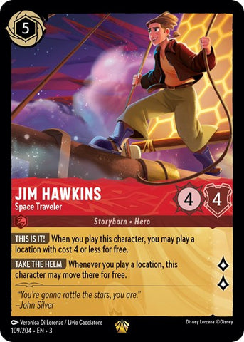 Jim Hawkins - Space Traveler - Cold Foil (Into the Inklands)(3-109/204)(L)