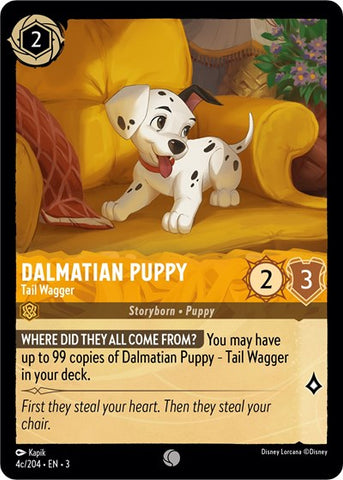 Dalmatian Puppy - Tail Wagger - Cold Foil (Into the Inklands)(3-4c/204)(C)