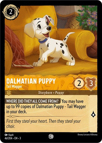 Dalmatian Puppy - Tail Wagger - Foil (Into the Inklands)(3-4d/204)(C)