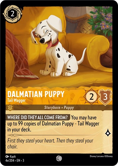 Dalmatian Puppy - Tail Wagger - Foil (Into the Inklands)(3-4e/204)(C)