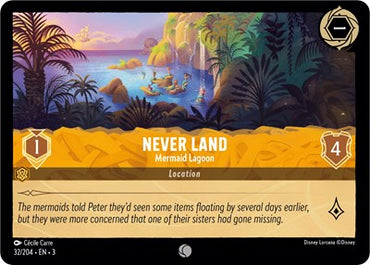 Never Land - Mermaid Lagoon - Cold Foil (Into the Inklands)(3-032/204)(C)