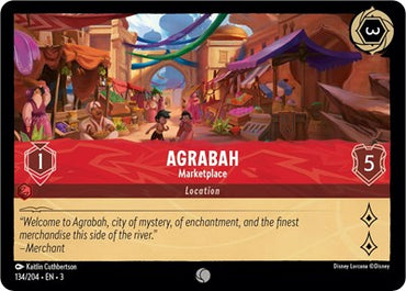 Agrabah - Marketplace - Cold Foil (Into the Inklands)(3-134/204)(C)