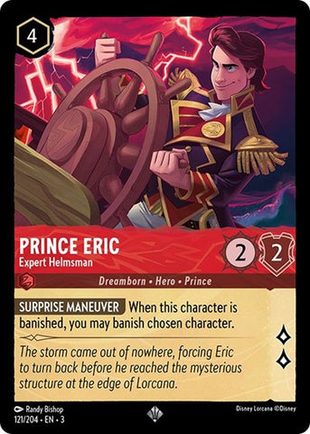 Prince Eric - Expert Helmsman - Cold Foil (Into the Inklands)(3-121/204)(SR)