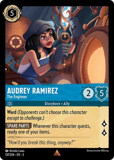 Audrey Ramirez - The Engineer - Cold Foil (Into the Inklands)(3-137/204)(R)