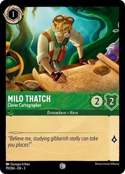 Milo Thatch - Clever Cartographer (Into the Inklands)(3-079/204)(C)