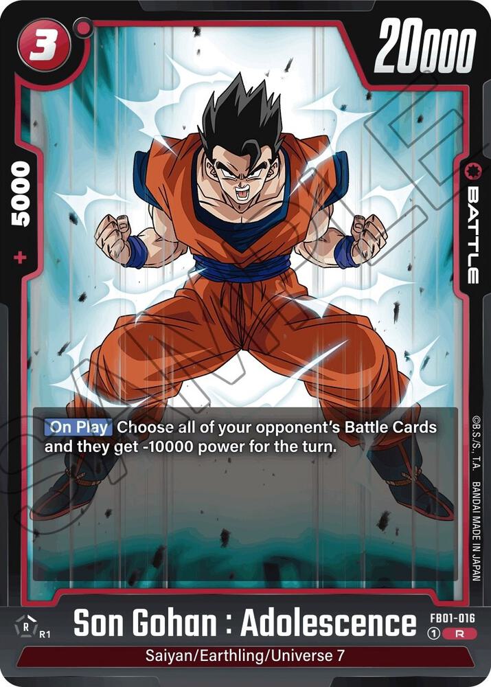 Son Gohan : Adolescence [Foil] (FB01-016)(R)