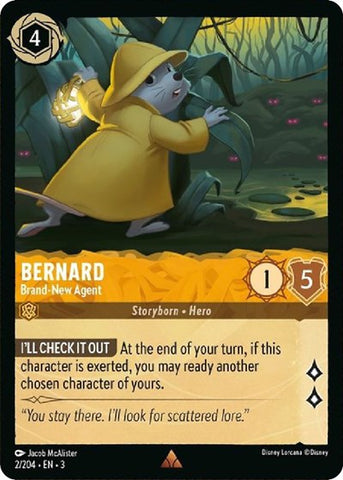 Bernard - Brand-New Agent - Cold Foil (Into the Inklands)(3-002/204)(R)