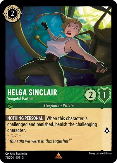 Helga Sinclair - Vengeful Partner - Cold Foil (Into the Inklands)(3-075/204)(R)