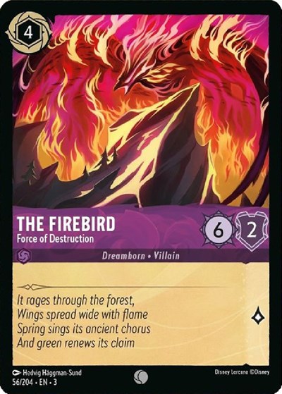 The Firebird - Force of Destruction - Cold Foil (Into the Inklands)(3-056/204)(C)