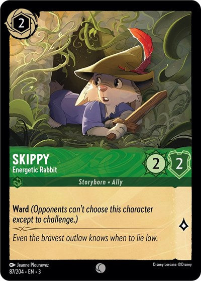 Skippy - Energetic Rabbit - Cold Foil (Into the Inklands)(3-087/204)(C)