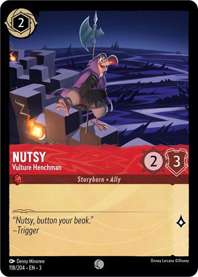 Nutsy - Vulture Henchman - Cold Foil (Into the Inklands)(3-118/204)(C)