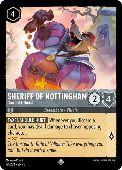 Sheriff of Nottingham - Corrupt Official (Into the Inklands)(3-191/204)(SR)