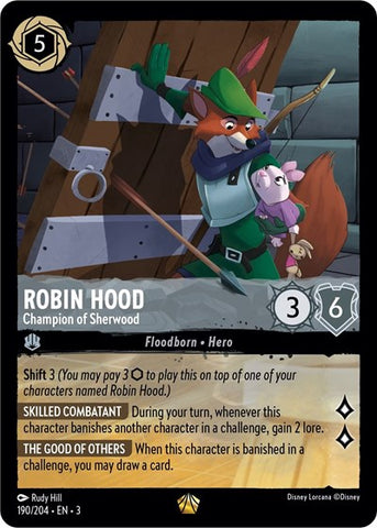 Robin Hood - Champion of Sherwood - Cold Foil (Into the Inklands)(3-190/204)(L)