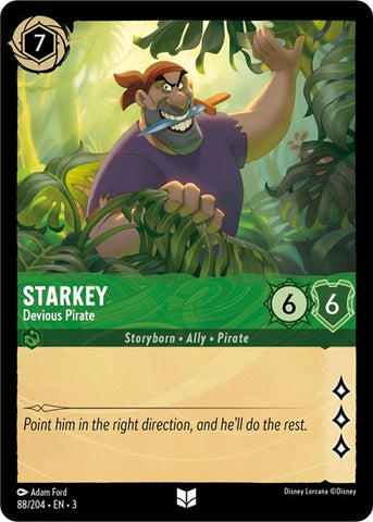 Starkey - Devious Pirate - Cold Foil (Into the Inklands)(3-088/204)(U)