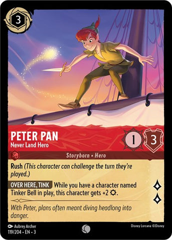 Peter Pan - Never Land Hero (Into the Inklands)(3-119/204)(C)