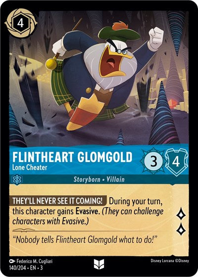 Flintheart Glomgold - Lone Cheater (Into the Inklands)(3-140/204)(U)