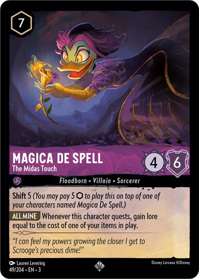 Magica De Spell - The Midas Touch (Into the Inklands)(3-049/204)(SR)